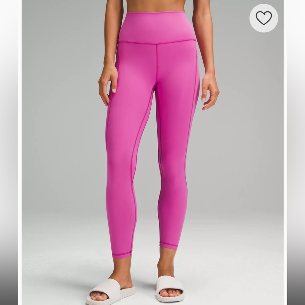 lululemon Align High-Rise Pant with Pockets 25" size 8 pow pink tone